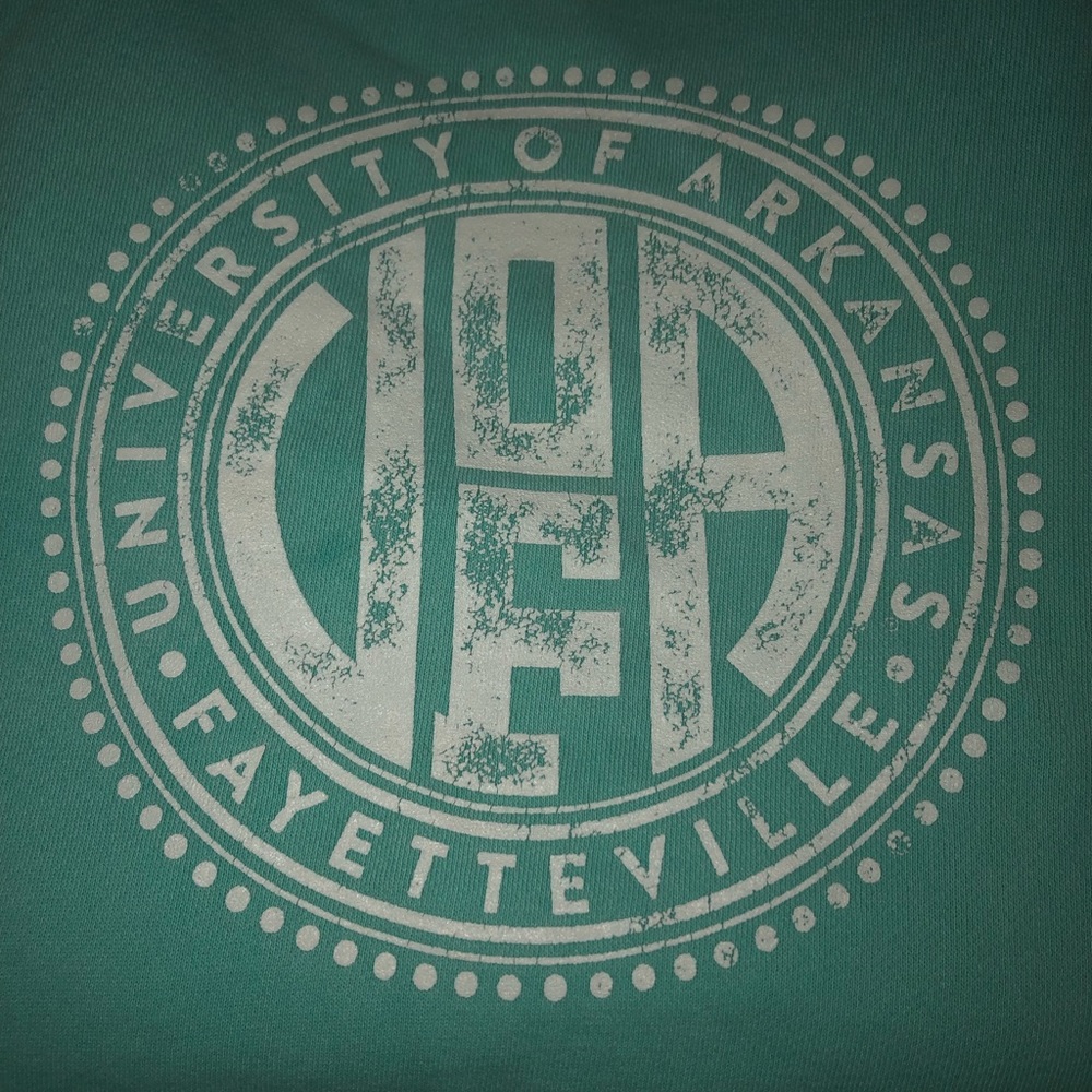 U of A Fayetteville Sweatshirt comfort colors sz M